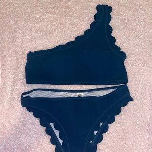 bikini set. top is one shoulder. size L